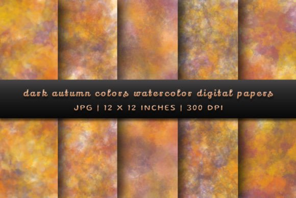 Download Dark Autumn Colors Digital Papers - Digital papers Collection