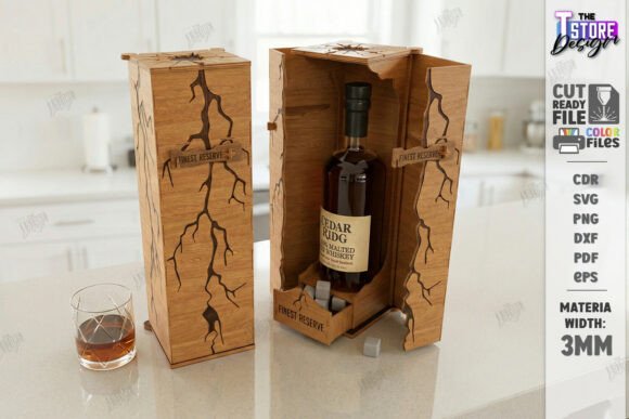 Download Whiskey Gift Box Laser Cut | Vintage Box - Vintage Collection