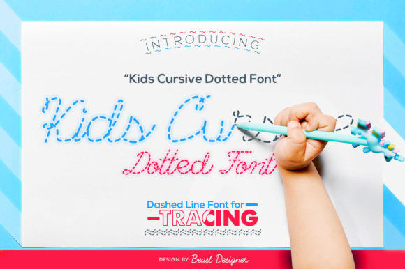 Download Kids Cursive Dotted - Dotted Collection