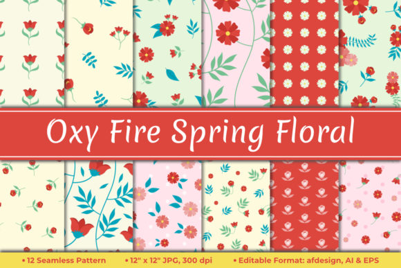 Download Oxy Fire Spring Floral - Premium Bundle
