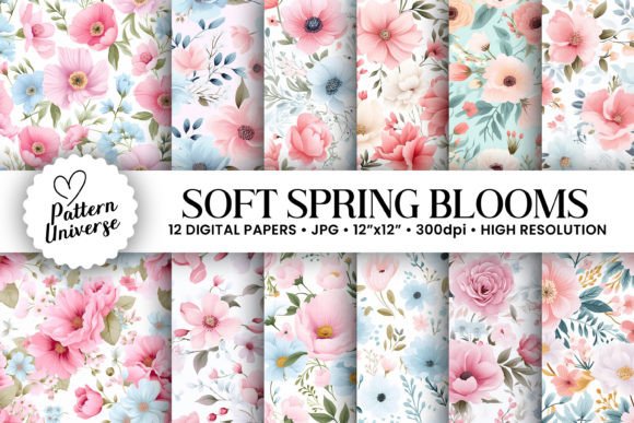 Download Soft Spring Blooming Flower Patterns - Premium Resources