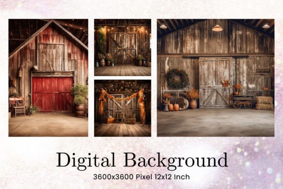 Download Rustic Wood Country Barn Studio Backdrop - Rustic Collection