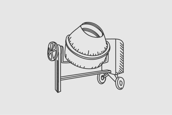 Download Vintage Retro Cement Concrete Mixer - Vintage Collection