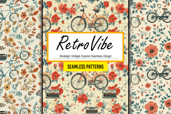 Download Nostalgic Vintage Inspired Seamless Arts - Vintage Collection